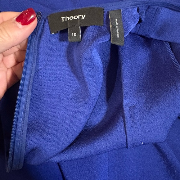 Theory Royal Blue Mini Dress, Sz 10 - Picture 5 of 6